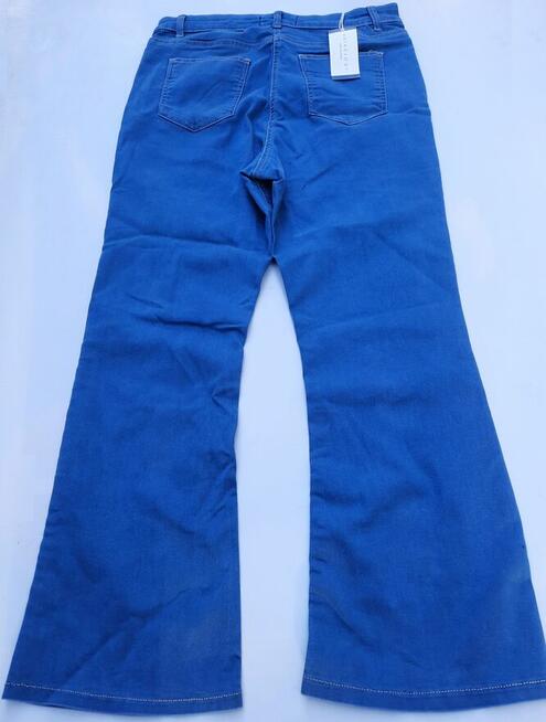 44 Anthology Jeansy damskie z wysokim stanem błękitne