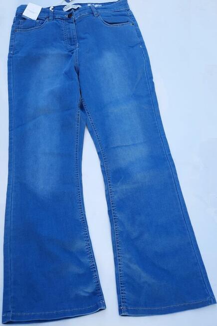 44 Anthology Jeansy damskie z wysokim stanem błękitne