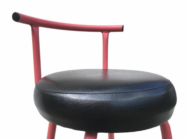 3 hokery krzesła barowe różowe