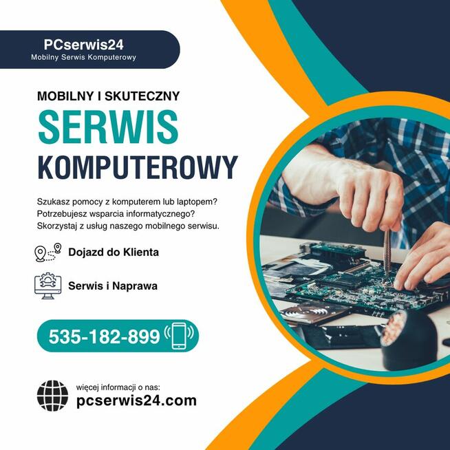 Mobilny Serwis Komputerowy, naprawa laptopów komputerów