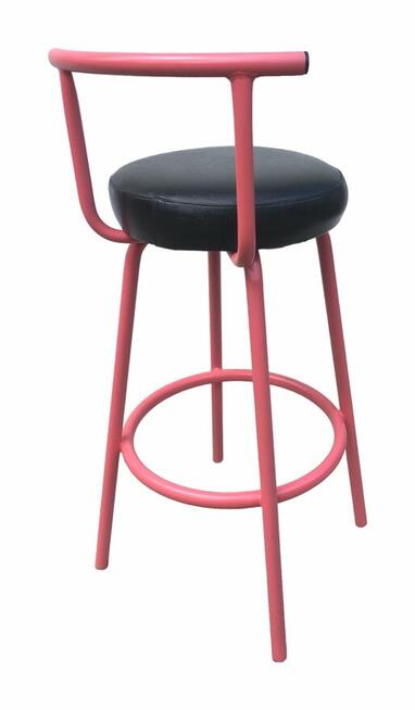 3 hokery krzesła barowe różowe