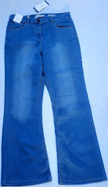 44 Anthology Jeansy damskie z wysokim stanem błękitne