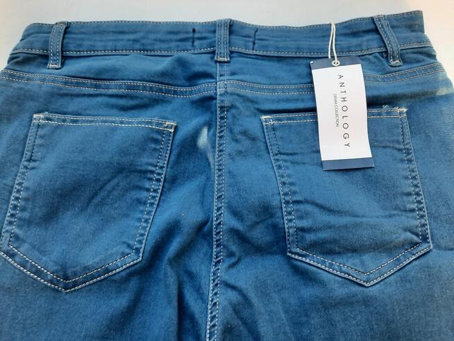 44 Anthology Jeansy damskie z wysokim stanem błękitne