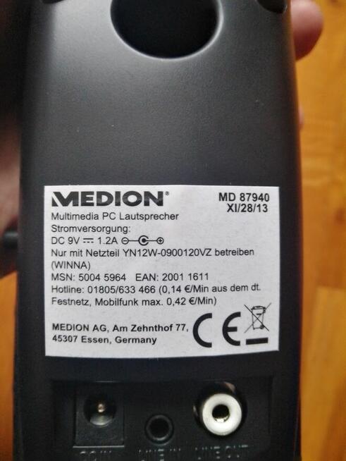 Głośniki Medion 5 W Do Laptopa TV 40