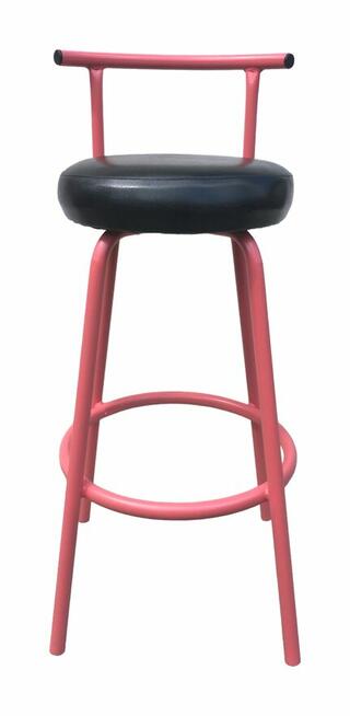 3 hokery krzesła barowe różowe