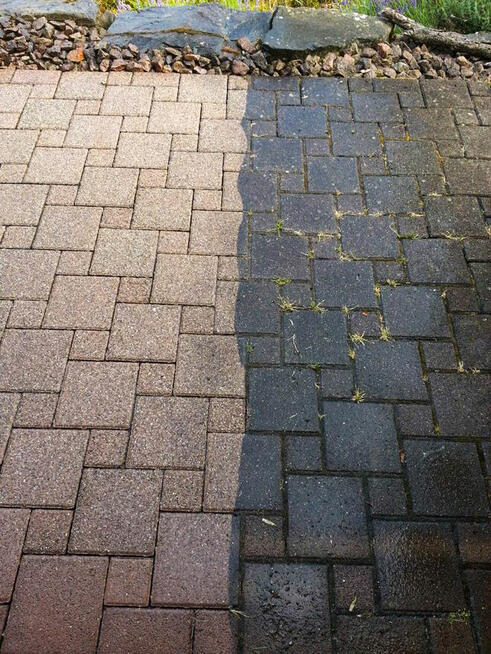 Mycie Polbruku. Czyszczenie kostki brukowej Słupsk