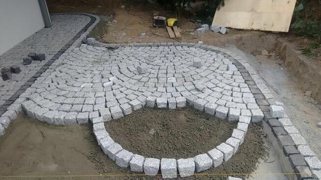 Układanie kostki brukowej-Usługi brukarskie-Kompleksowo