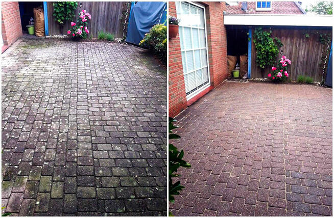 Mycie Polbruku. Czyszczenie kostki brukowej Słupsk