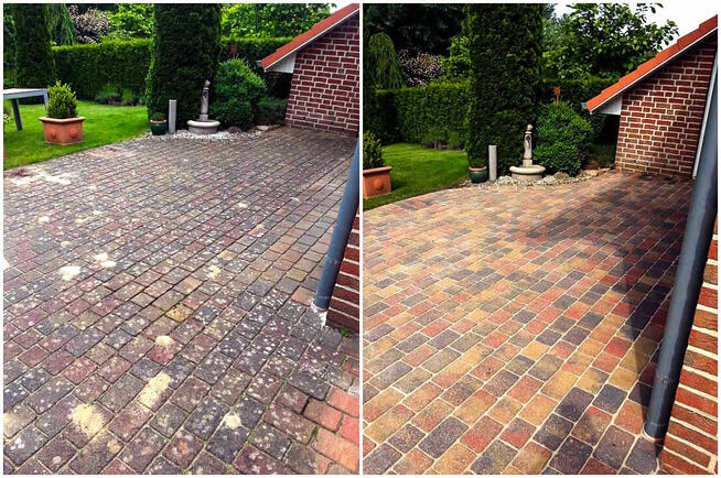 Mycie Polbruku. Czyszczenie kostki brukowej Słupsk