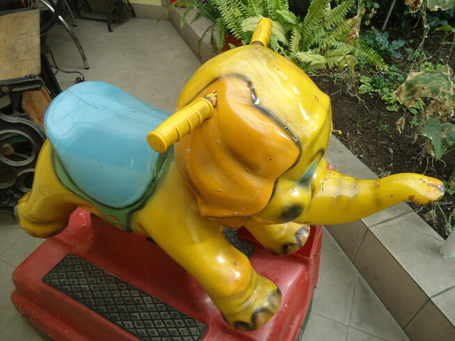 Oryginalny stary kolekcjonerski bujak elektryczny -Słoń -