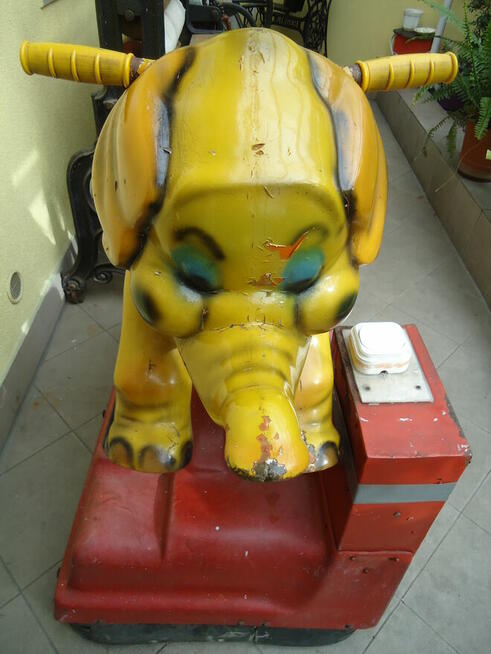 Oryginalny stary kolekcjonerski bujak elektryczny -Słoń -