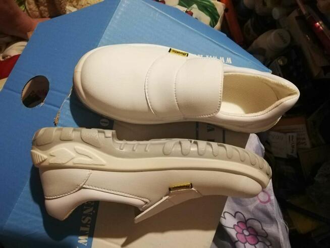 Buty robocze białe z metalowym podnoskiem rozmiar 38