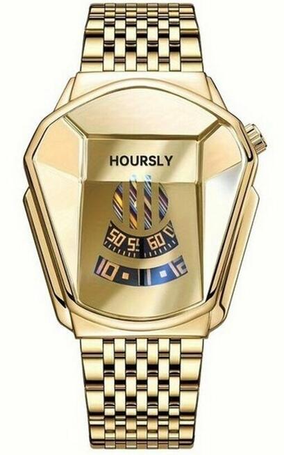 DIAMENT - Nietypowy Zegarek Męski 3 TARCZE - Stal Nierdzewna