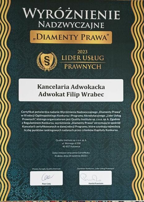 NOWA KANCELARIA ADWOKACKA W GMINIE CZERNICA