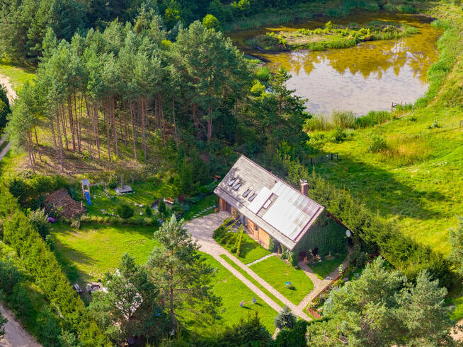 Całoroczny Drewniany Dom nad Jeziorem Głębokim na Kaszubach