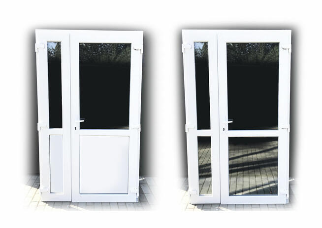 DRZWI WJŚCIOWE PCV 125x210 nowe ciepłe