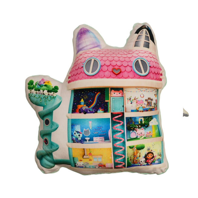 Poduszka ozdobna dla dziecka Koci Domek Gabi 3D