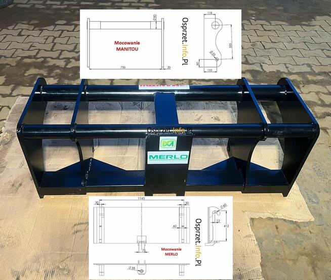 ADAPTER PRZEJŚCIÓWKA ŁADOWARKA MERLO-MANITOU