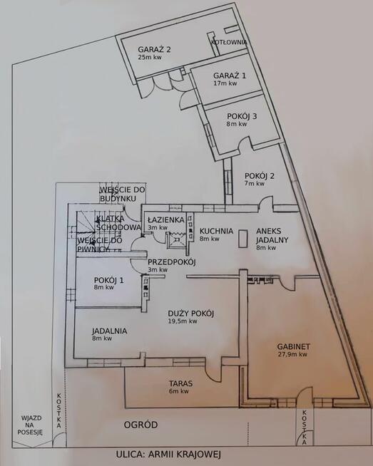 Dom dwurodzinny 192mkw, działka 538mkw w centrum Sierpca
