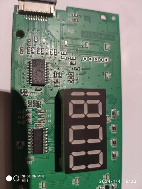 Moduł , elektronika panelu pralko-suszarki Candy