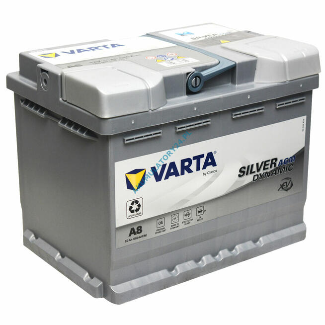 Akumulator VARTA Silver Dynamic AGM START&STOP A8 60Ah 680A