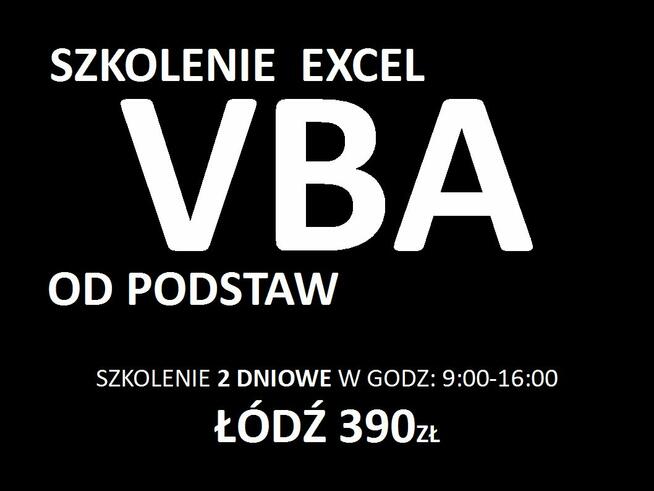 Szkolenie VBA dla Excel 23-24 marca 2024r. Łódź