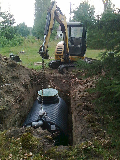 Usługi minikoparką, koparka - wykopy, przyłącza wod-kan.