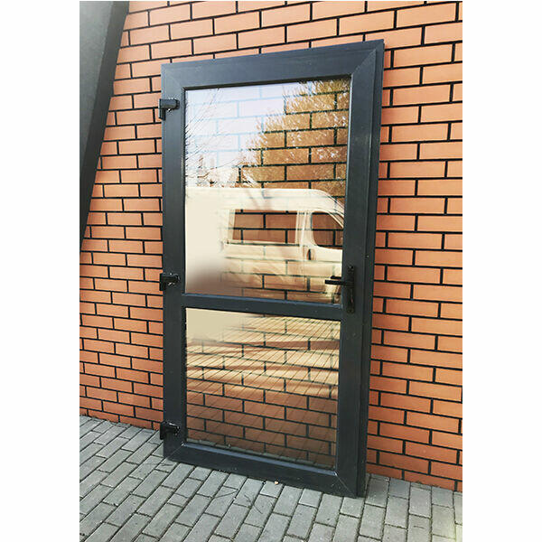 Drzwi wejściowe pcv 110x210 kolor antracyt