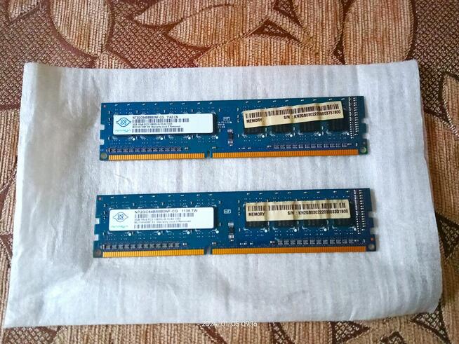 Komplet RAM Nayna DDR3/PC3-10600U* 1333mhz* 2x 2GB