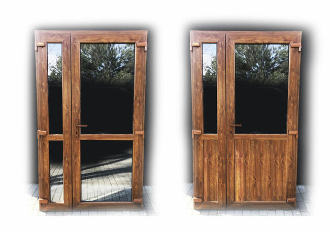 Drzwi PCV 140x210 Złoty Dąb