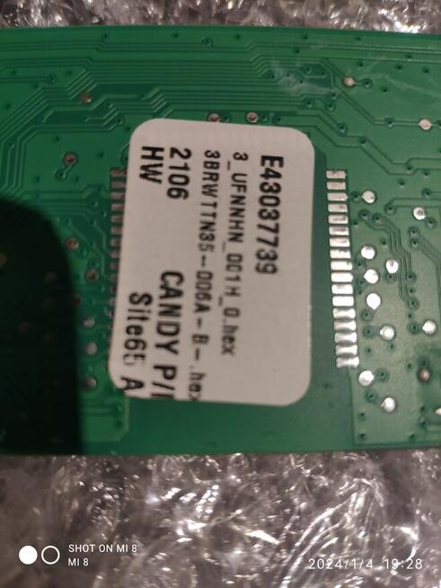 Moduł , elektronika panelu pralko-suszarki Candy