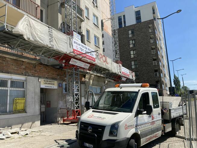 Wynajem podestów ruchomych masztowych podnośnika windy