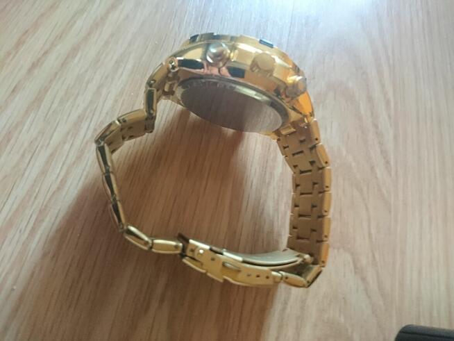 Quamer zegarek stalowy ciężki bogaty