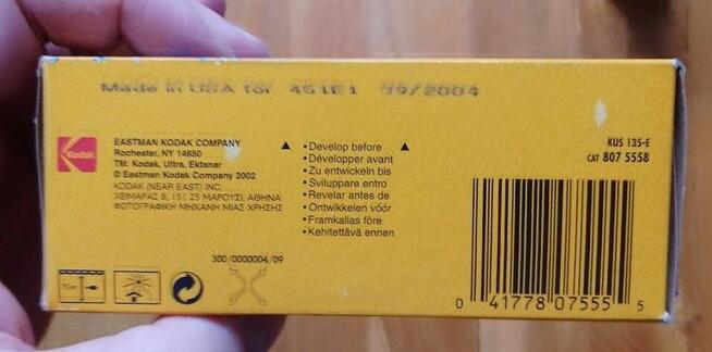 Zabytek Oryginalny Kodak Aparat Jednorazowy - 9 / 2004