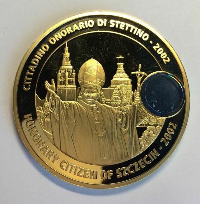 Album Monety Jan Paweł II ZŁOTO Zestaw Święty Herb Papieski