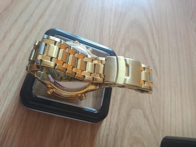 Quamer zegarek stalowy ciężki bogaty