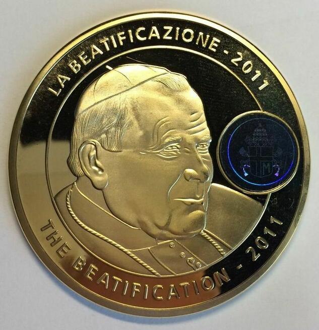 Album Monety Jan Paweł II ZŁOTO Zestaw Święty Herb Papieski