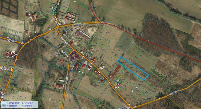 Działka budowlana 1200 m2 Morzęcin Mały+ droga