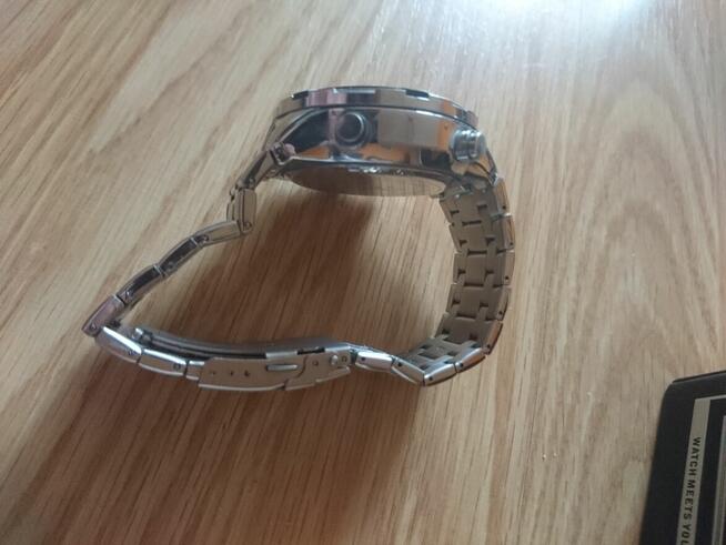 Quamer zegarek stalowy ciężki bogaty