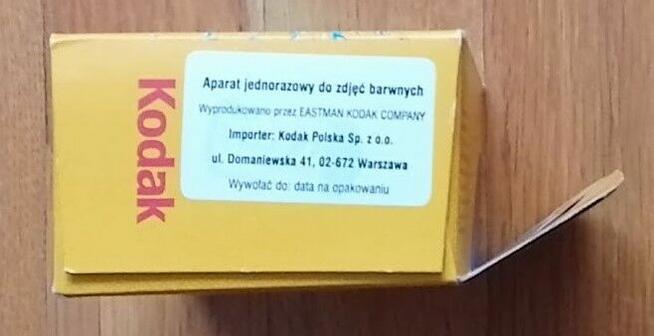 Zabytek Oryginalny Kodak Aparat Jednorazowy - 9 / 2004