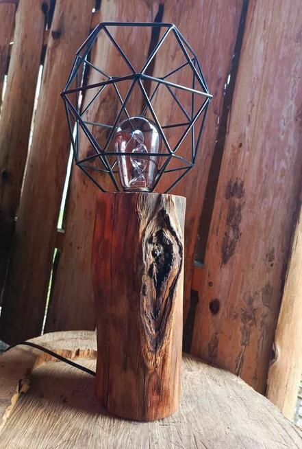 Rękodzieło Lampa hand made loft