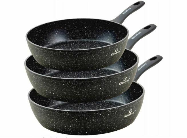 Zestaw 3 patelni marmurkowych - KlönBerg