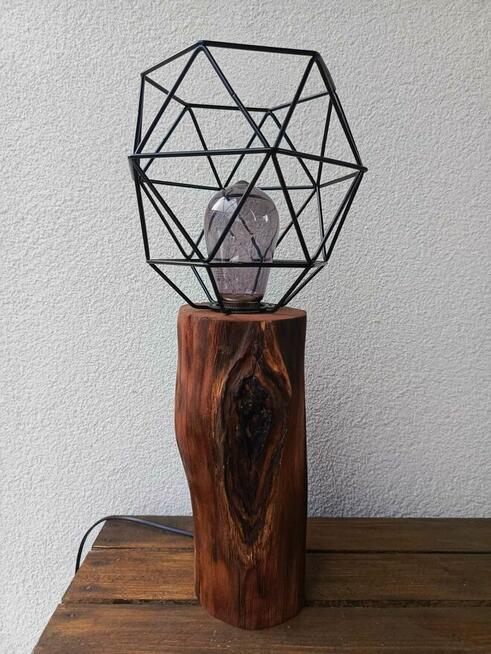 Rękodzieło Lampa hand made loft