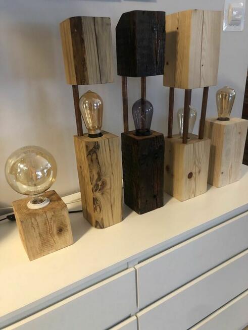 Rękodzieło Lampa hand made loft