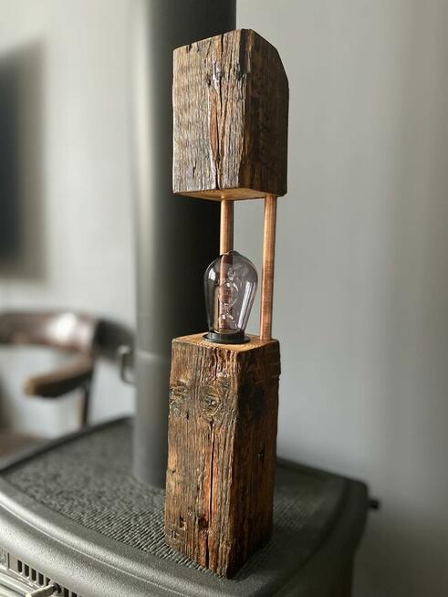Rękodzieło Lampa hand made loft