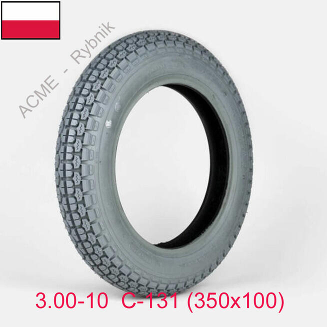 Opona szara Cheng Shin 3.00-10 [350x100] 4PR C-131 Maxxis