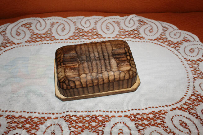 Drewniane pudełko Cepelia PRL