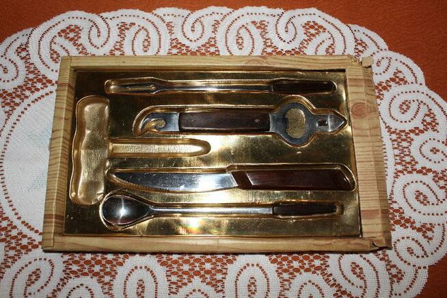 Komplet barowy w pudełku Cieszyn 1982 rok PRL