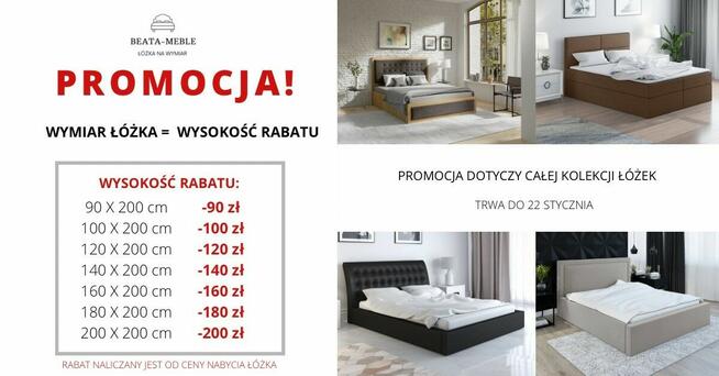 Promocja na wszystkie modele łóżek PRODUCENT