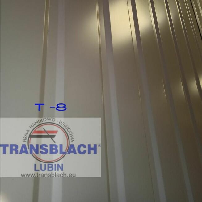 Blacha trapezowa trapez T-8 biały 9010